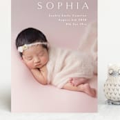 "Angel" - Birth Announcements in White by Phrosné Barwood - Front