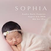 "Angel" - Birth Announcements in White by Phrosné Barwood - Detail