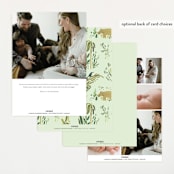 "Jungle Friends" - Birth Announcements in Jungle by Morgan Ramberg - Back of Card Options