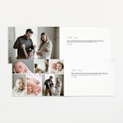 "Hearts and Stripes" - Birth Announcements in Seafoam by Griffinbell Paper Co. - Interior Options