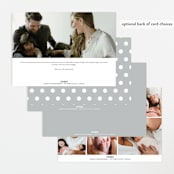 "simply ours" - Birth Announcements in Powder by Sara Hicks Malone - Back of Card Options