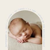 "Type Arch" - Birth Announcements in Bluebird Day by Baumbirdy - Detail