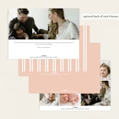 "Petite Garden" - Birth Announcements in Bouquet by Robert and Stella - Back of Card Options