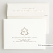 "Crested" - Birth Announcements in Fawn by mo kelley - FREE Recipient Addressing