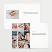 "Signature Babe" - Birth Announcements in Peach by Jessica Williams - Interior Options