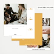 "Fun Hello" - Birth Announcements in Cloud by Jackie Crawford - Back of Card Options