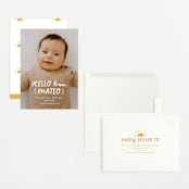 "Fun Hello" - Birth Announcements in Cloud by Jackie Crawford - Assembled