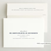 "Statement" - Birth Announcements in Marine by Sara Hicks Malone - FREE Recipient Addressing