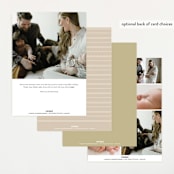 "cover" - Birth Announcements in Cream by Vivian Yiwing - Back of Card Options