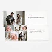 "Wiggle Worm" - Birth Announcements in Peach Sherbet by Lauren Chism - Interior Options