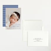 "Sweetly modern" - Birth Announcements in Denim by Lisa Assenmacher - Assembled