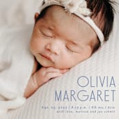 "Sweetly modern" - Birth Announcements in Denim by Lisa Assenmacher - Detail