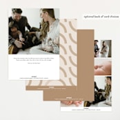 "Dynamic Duo" - Birth Announcements in Cotton by Corinne Malesic - Back of Card Options