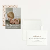"Dynamic Duo" - Birth Announcements in Cotton by Corinne Malesic - Assembled