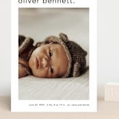 "Simple name" - Birth Announcements in Cotton by Stacey Meacham - Front