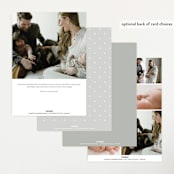 "The simplest" - Birth Announcements in Salt by Lea Delaveris - Back of Card Options