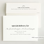 "The simplest" - Birth Announcements in Salt by Lea Delaveris - FREE Recipient Addressing