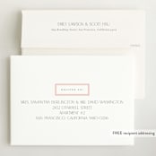 "Sweet scallop" - Birth Announcements in Rose by Robert and Stella - FREE Recipient Addressing