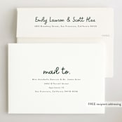"Meet Cute" - Birth Announcements in Snow by Lauren Chism - FREE Recipient Addressing