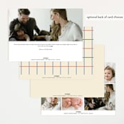 "Framework" - Birth Announcements in Halo by Baumbirdy - Back of Card Options