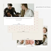 "present perfect" - Birth Announcements in Peony by Megan Davis - Back of Card Options
