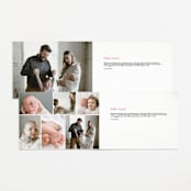 "present perfect" - Birth Announcements in Peony by Megan Davis - Interior Options