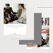 "Frosted Frame" - Birth Announcements in Sugar by Jessica Williams - Back of Card Options