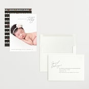 "Nickname Intro" - Birth Announcements in Raven by Olivia Raufman - Assembled