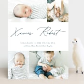"Modern scribe" - Birth Announcements in Lake by Stacey Meacham - Front