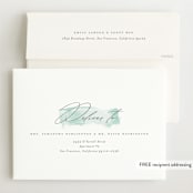 "Fresh Paint" - Birth Announcements in Aqua by Michelle Taylor - FREE Recipient Addressing