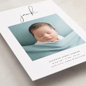 "Just Me" - Birth Announcements in Midnight by Lehan Veenker - Detail