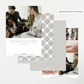 "Little Introduction" - Birth Announcements in Stone by Pixel and Hank - Back of Card Options