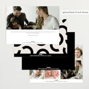 "Ampersand Duo" - Birth Announcements in Ivory by Alethea and Ruth - Back of Card Options