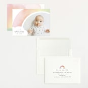 "Pretty Rainbow" - Birth Announcements in Rainbow by Lori Wemple - Assembled