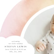 "Pretty Rainbow" - Birth Announcements in Rainbow by Lori Wemple - Detail