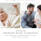 "Big little miracle" - Birth Announcements in Puddle by Lea Delaveris - Detail