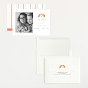 "Our Little Rainbow" - Birth Announcements in Bright by Pixel and Hank - Assembled