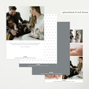 "Canvas" - Birth Announcements in Moon by Megan Davis - Back of Card Options
