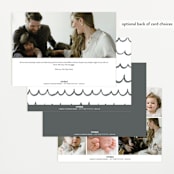 "Special Name" - Birth Announcements in Slate by Shirley Lin Schneider - Back of Card Options