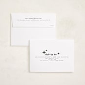 "Big Type" - Birth Announcements in Forest by Kristen Knechtel - FREE Recipient Addressing