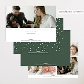 "Meet Cute" - Birth Announcements in Snow by Lauren Chism - Back of Card Options
