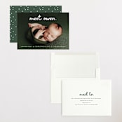 "Meet Cute" - Birth Announcements in Snow by Lauren Chism - Assembled