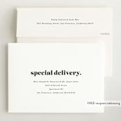 "NEWEST" - Birth Announcements in Cloud by Lori Wemple - FREE Recipient Addressing