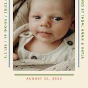 "Framework" - Birth Announcements in Halo by Baumbirdy - Detail