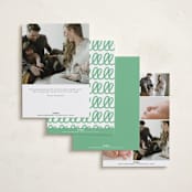 "Jolly Good" - Birth Announcements in Clover by Megan Davis - Back of Card Options