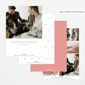 "Sweetest" - Birth Announcements in Rose by Jenna Holcomb - Back of Card Options