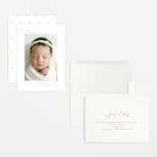 "Sweetest" - Birth Announcements in Rose by Jenna Holcomb - Assembled