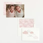 "Twin Names" - Birth Announcements in Bubblegum by Vera Lim - Assembled