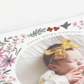"Blossom Baby" - Birth Announcements in Rose by Morgan Ramberg - Detail