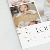 "Star Slideshow" - Birth Announcements in Pearl by Alethea and Ruth - Detail